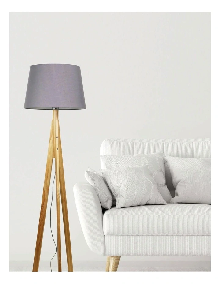 Stabb Complete Base & Shade Floor Lamp Grey image 2