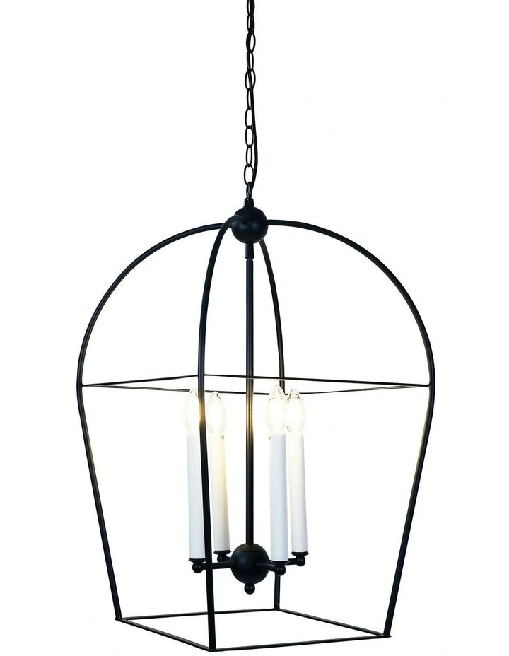 Langdon Metal Chandelier Light Black image 1