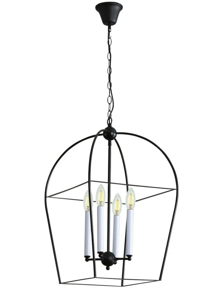 Langdon Metal Chandelier Light Black image 2