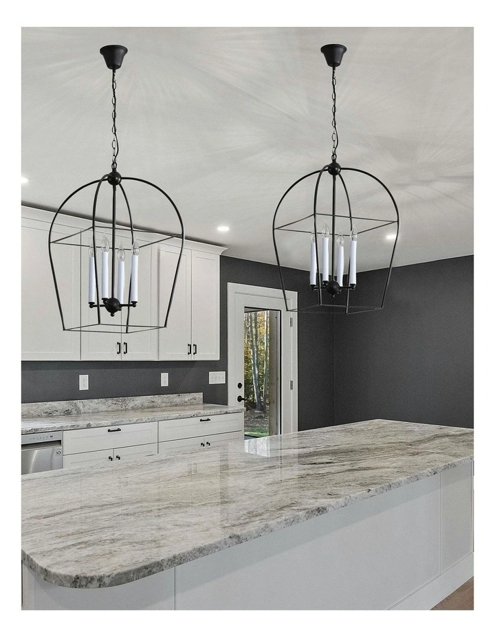 Langdon Metal Chandelier Light Black image 4