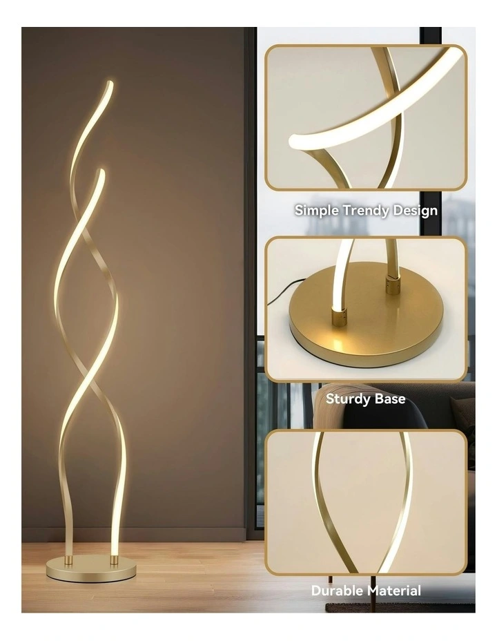 Acropora LED Floor Lamp - Gold image 3