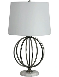 Vinchy Geometric Metal Table Lamp With Harp Shade