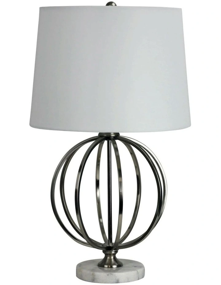 Vinchy Geometric Metal Table Lamp With Harp Shade image 1