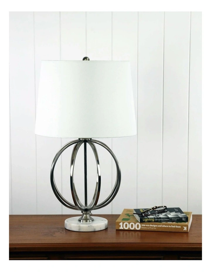 Vinchy Geometric Metal Table Lamp With Harp Shade image 2