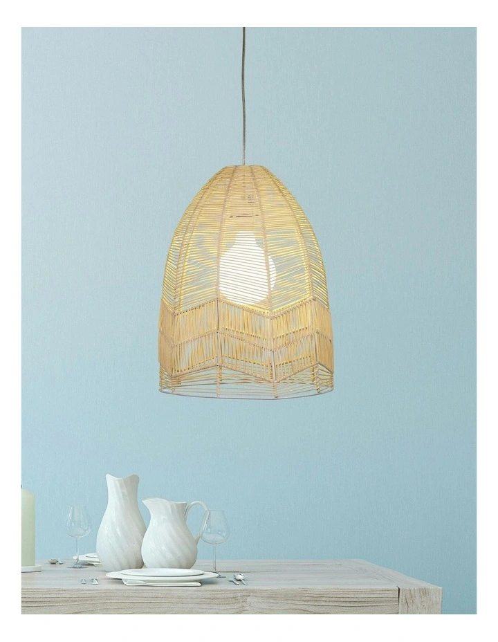 Serang Cane Pendant Light Shade Only Natural 35cm image 3