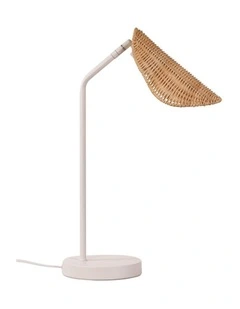 Malta Rattan Table Lamp White