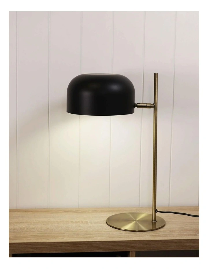 George Mid-Century Task Table Lamp Black image 3