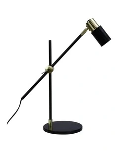 Charlie Table Lamp Satin Brass