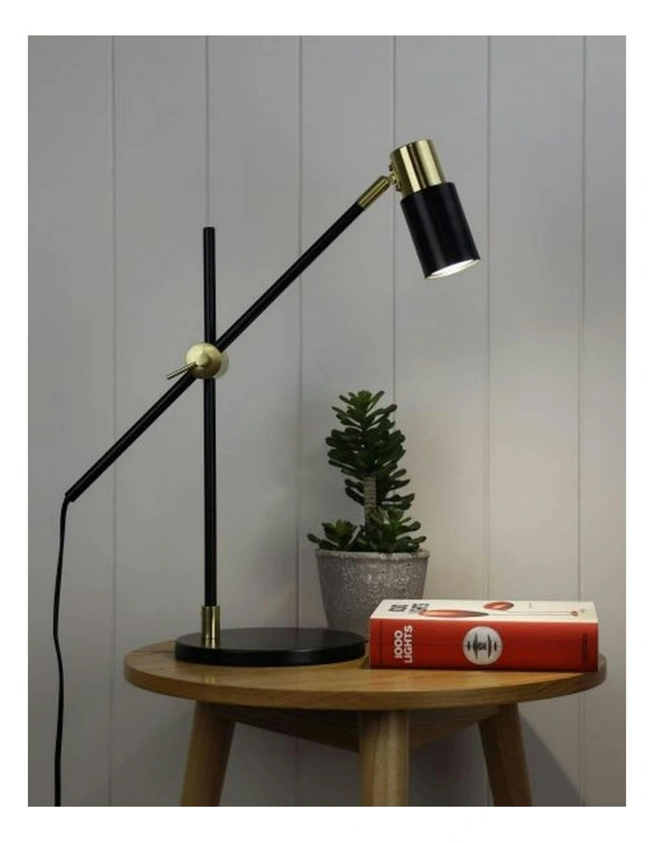Charlie Table Lamp Satin Brass image 2