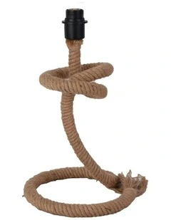 Riata Natural Hessian Rope Table Lamp Base