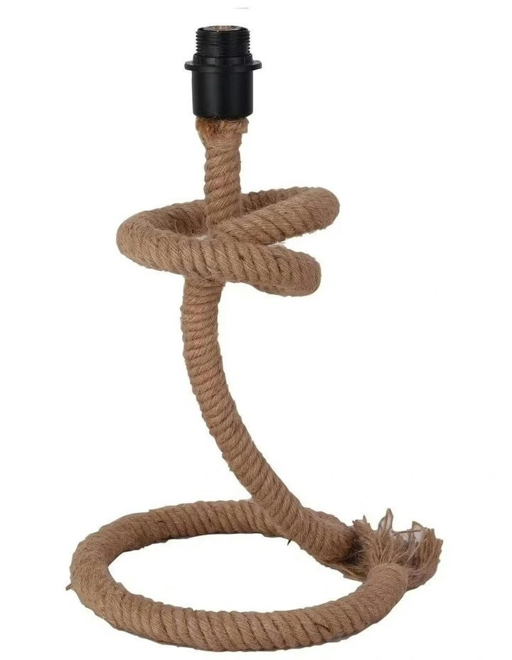 Riata Natural Hessian Rope Table Lamp Base image 1