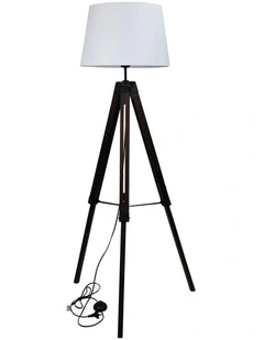 Trevi Complete Base & Shade Floor Lamp White