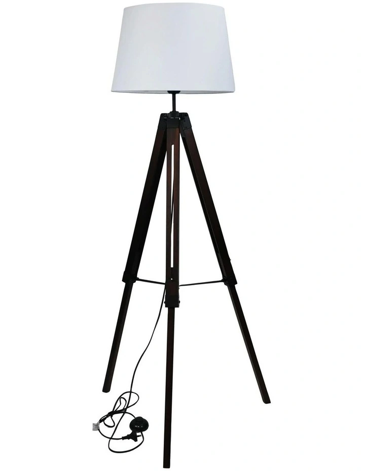 Trevi Complete Base & Shade Floor Lamp White image 1