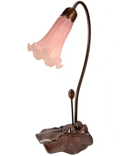 Single Lily Lamp Pink
