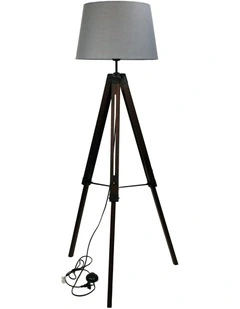 Trevi Complete Base & Shade Floor Lamp Grey