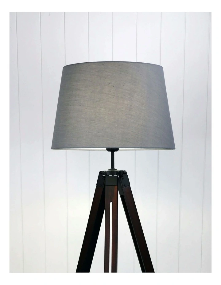 Trevi Complete Base & Shade Floor Lamp Grey image 2