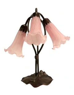 Triple Lily Lamp Pink