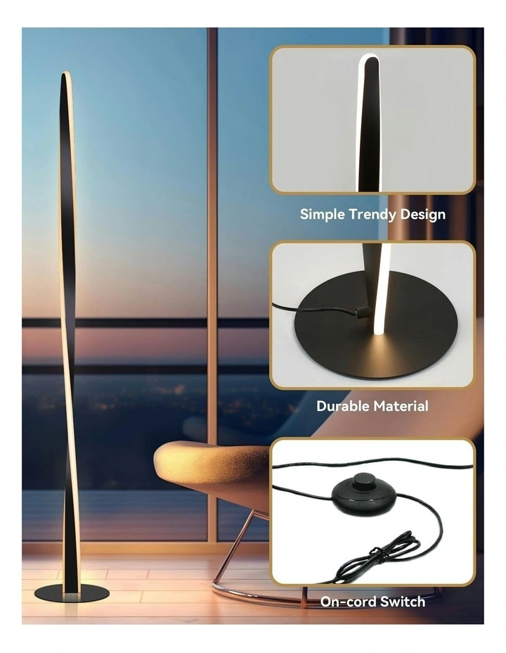 Enhalus LED Floor Lamp - Black image 3