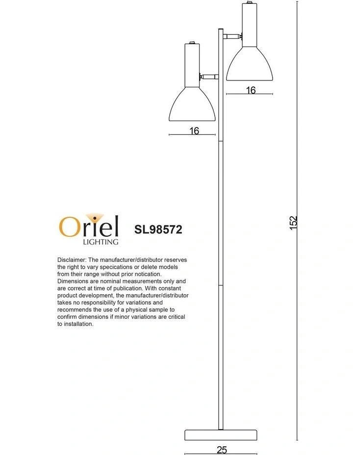Vespa Twin Floor Lamp White image 3