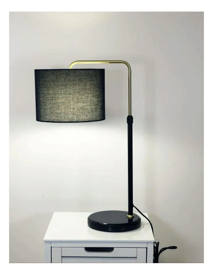 Myra Height Adjustable Table Lamp Black image 2