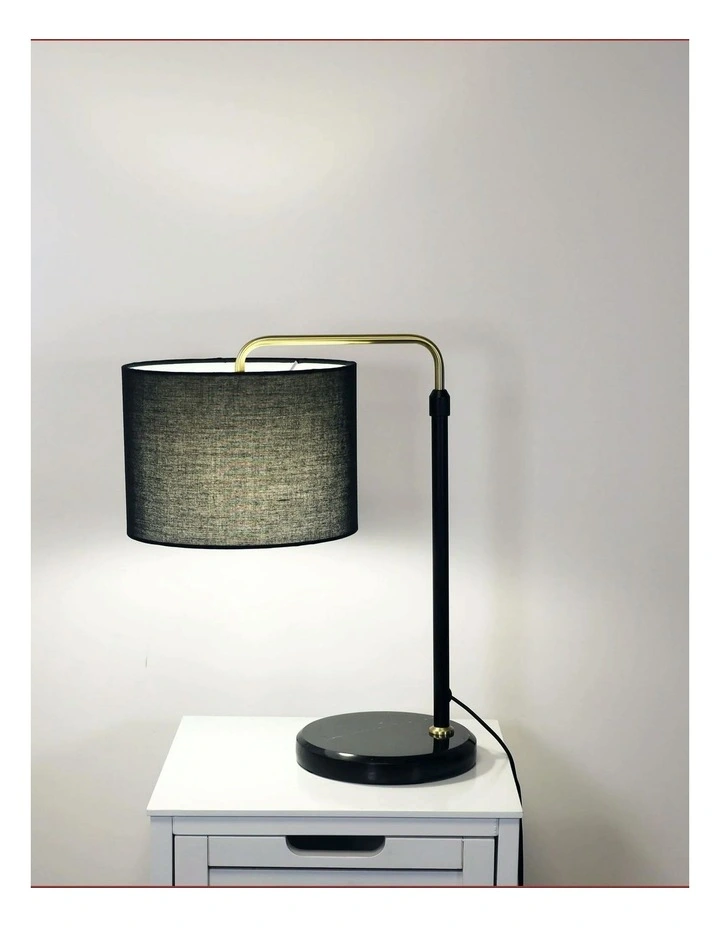 Myra Height Adjustable Table Lamp Black image 3