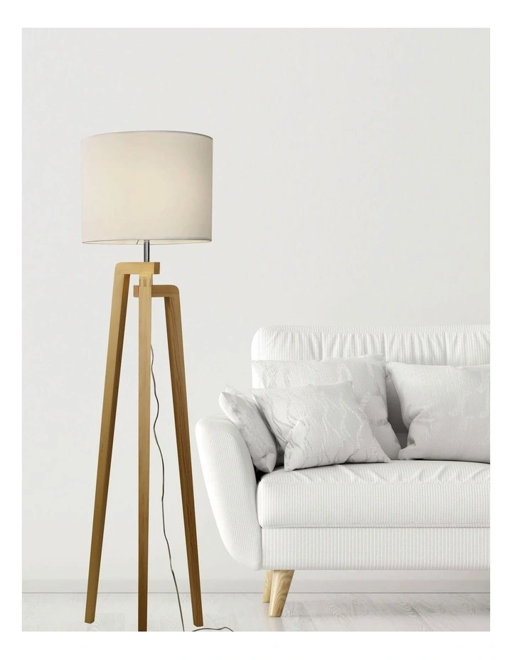 Lund Complete Floor Lamp White image 2