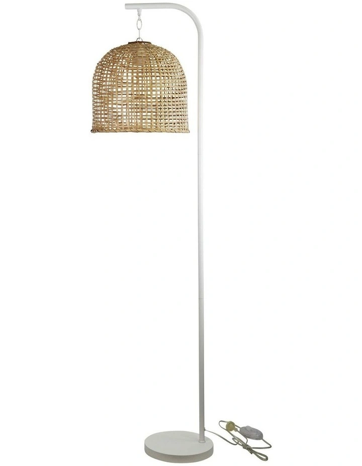 Jess Floor Lamp With White Base And Batur Shade image 2
