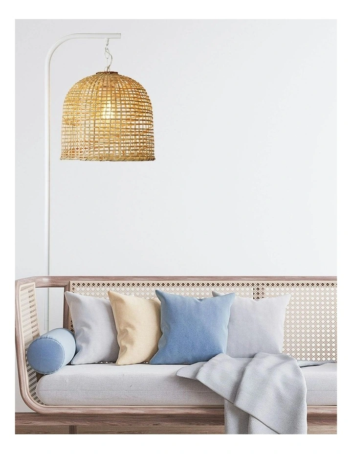 Jess Floor Lamp With White Base And Batur Shade image 3