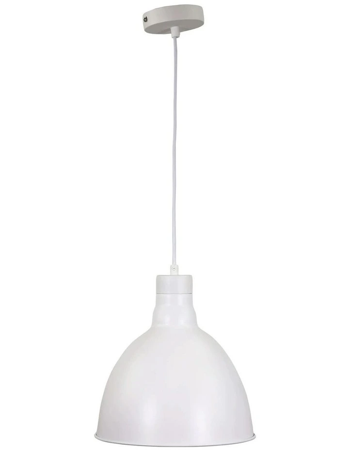 Dawson Barn Style Metal Shade White 25cm image 1