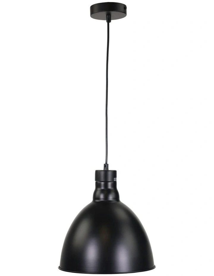 Dawson Barn Style Metal Shade Black 25cm image 1