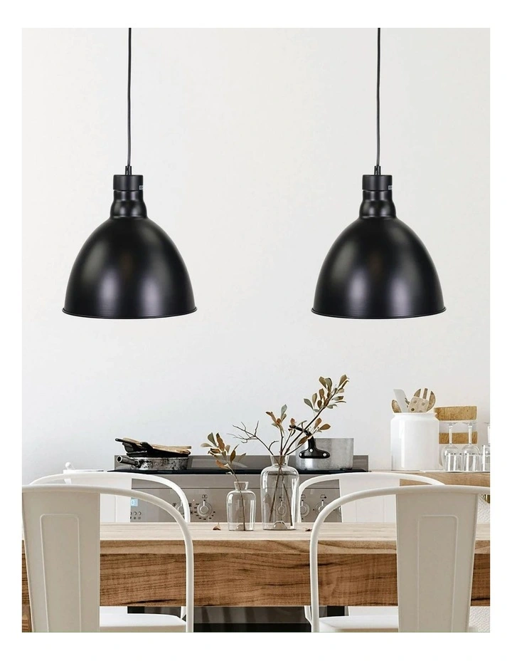 Dawson Barn Style Metal Shade Black 25cm image 3