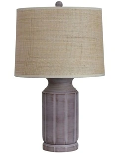 Stote Textured Table Lamp With Harp Shade