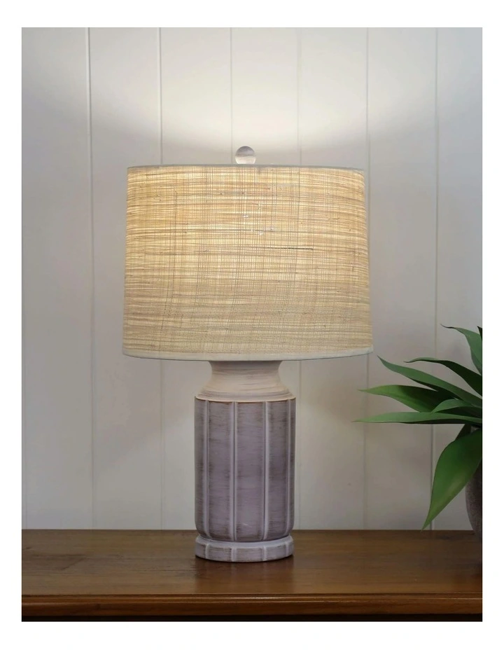 Stote Textured Table Lamp With Harp Shade image 3