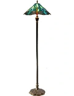 Annika Blue Dragonfly Floor Lamp