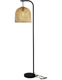 Jess Floor Lamp With Black Base And Batur Shade