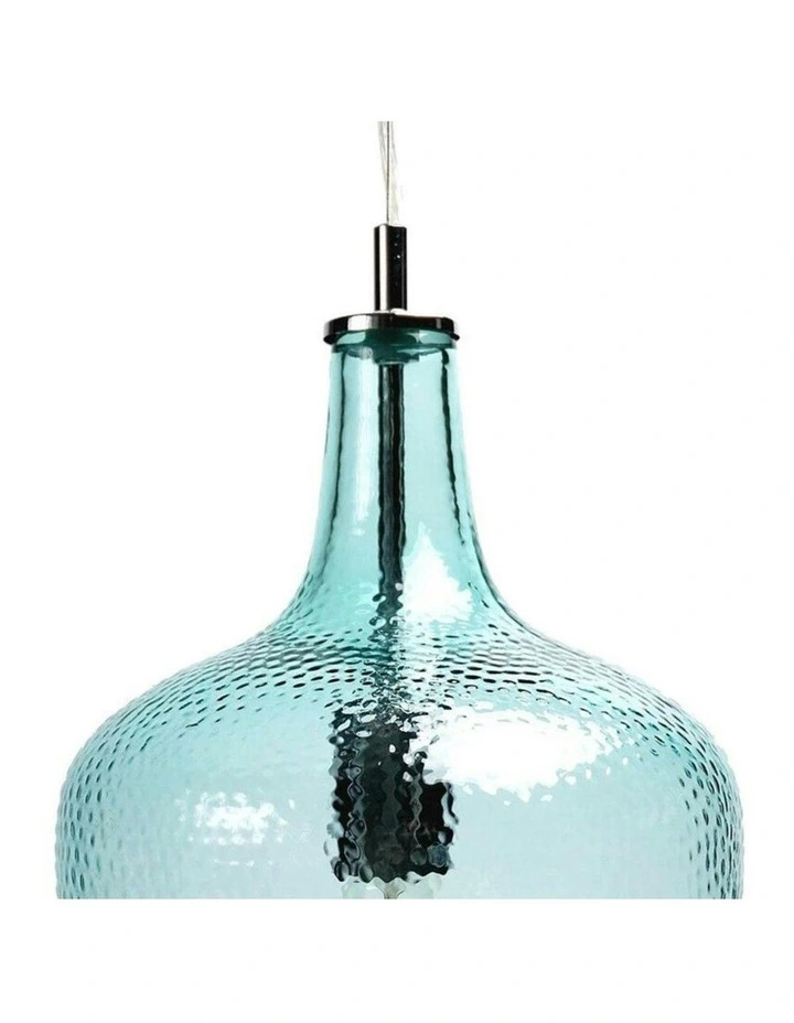 Marsha Glass Pendant Light Blue image 2