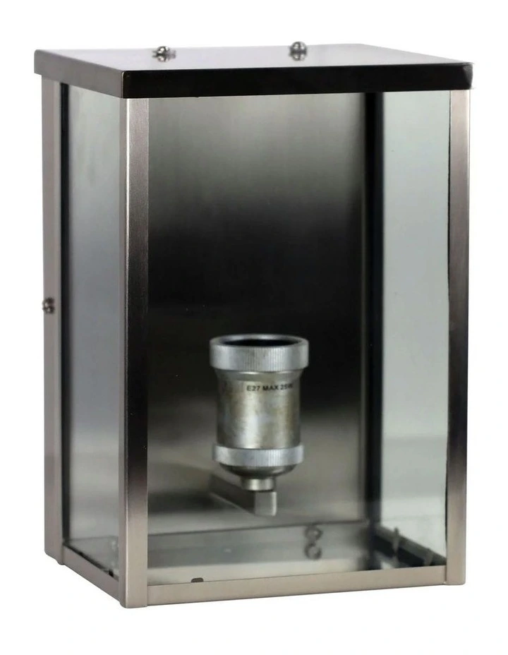 Oakland Hamptons Style Outdoor Wall Sconce Light Brushed Chrome image 1