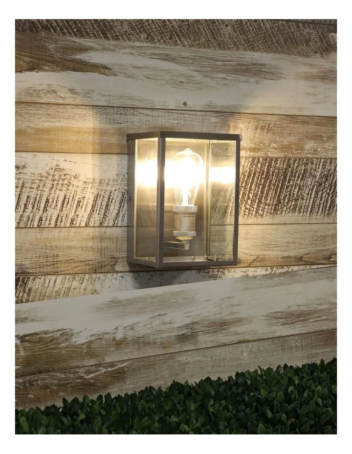 Oakland Hamptons Style Outdoor Wall Sconce Light Brushed Chrome image 2