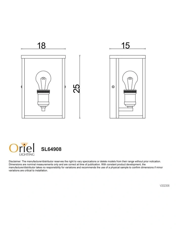 Oakland Hamptons Style Outdoor Wall Sconce Light Brushed Chrome image 3