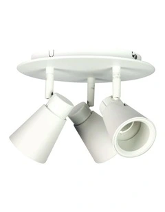 Zoom 3lt Round Spot Light White