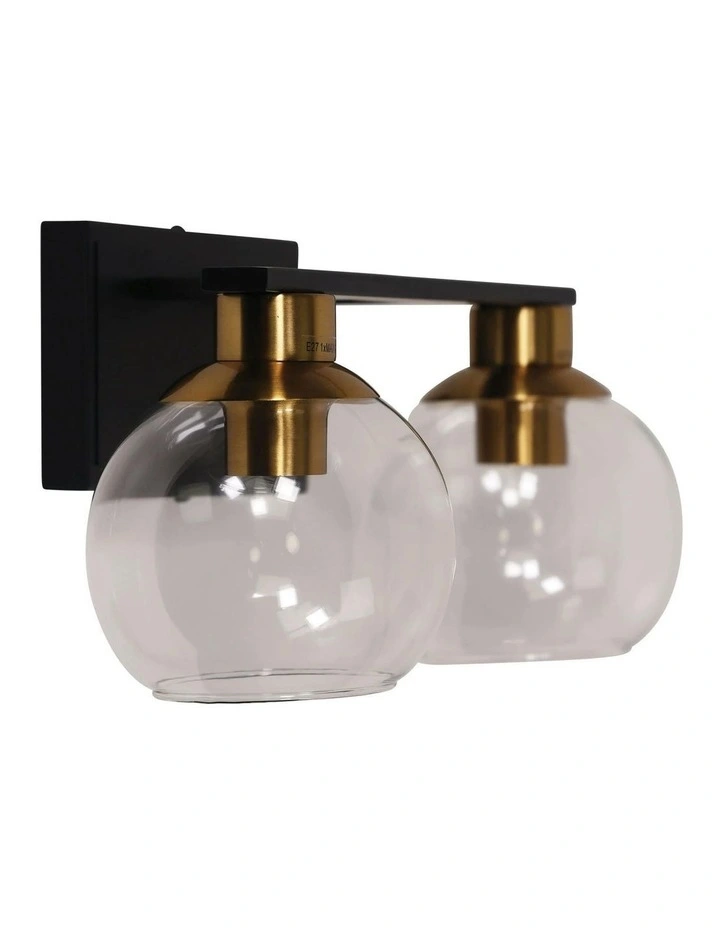 Clayton Double Wall Light Clear Glass image 2