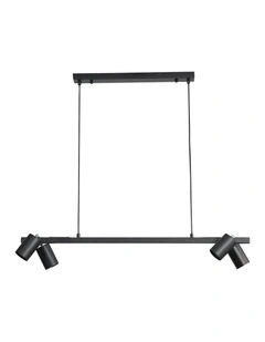 Bridge 4lt Spot Pendant Light Black