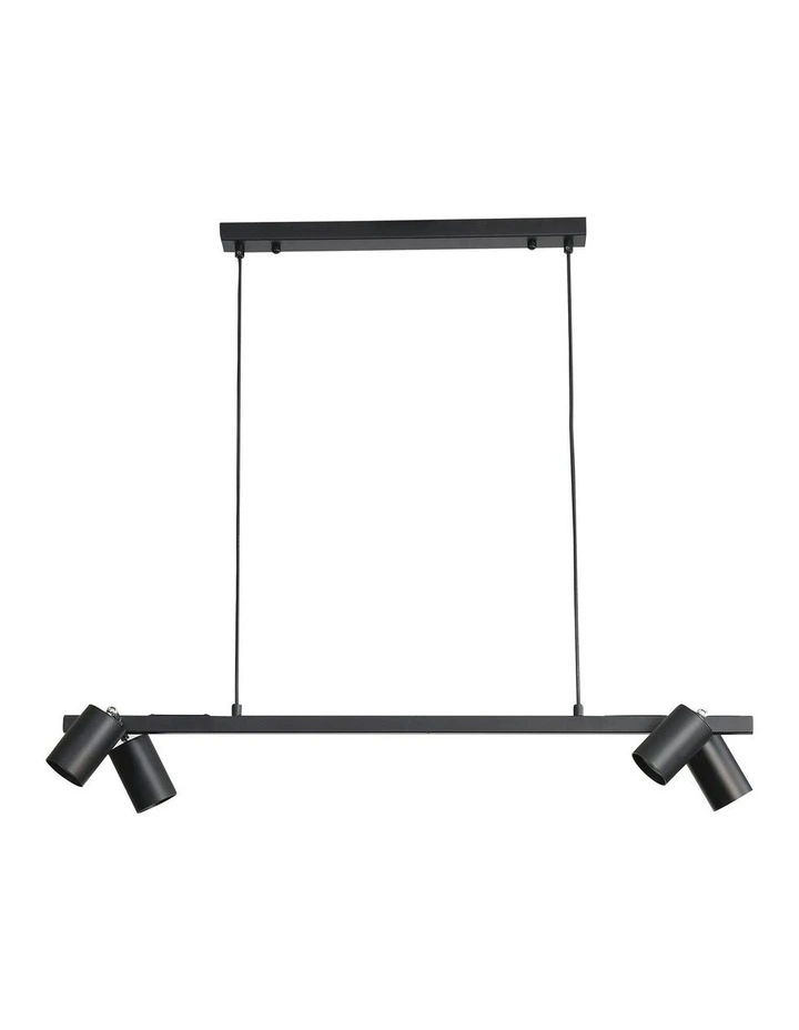 Bridge 4lt Spot Pendant Light Black image 1