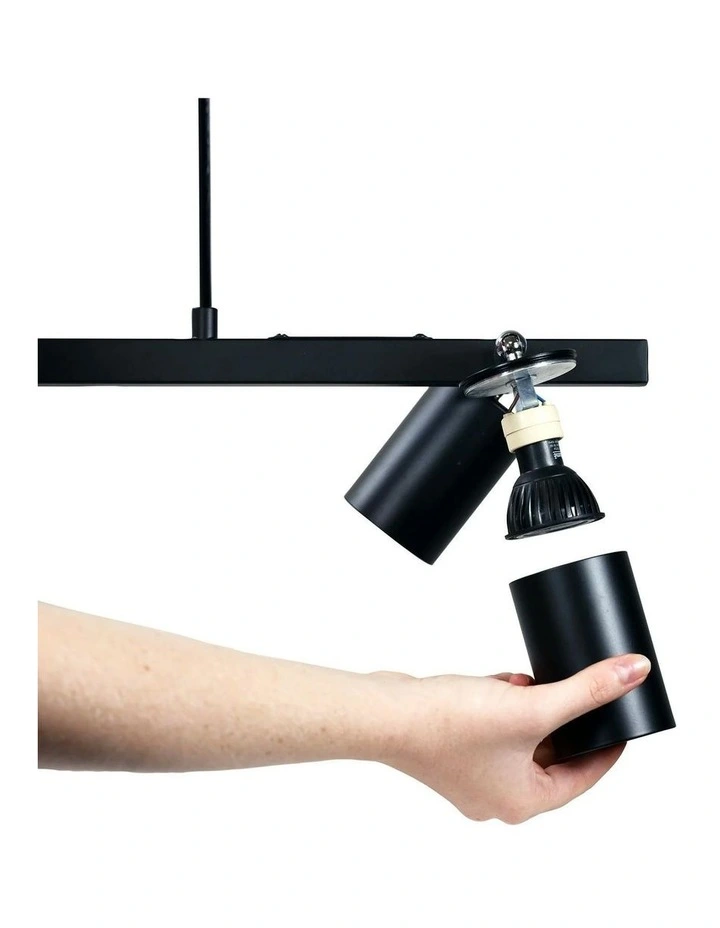 Bridge 4lt Spot Pendant Light Black image 2