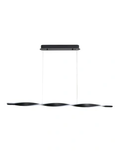 Aeon LED Pendant Light Black 120cm