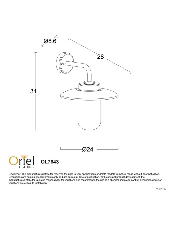 Anzio Outdoor Wall Light Black image 3