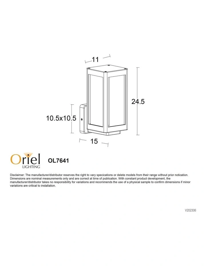Portico Outdoor Wall Light White image 4