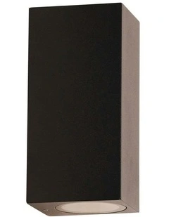 Atlas Twin Outdoor Wall Light Black