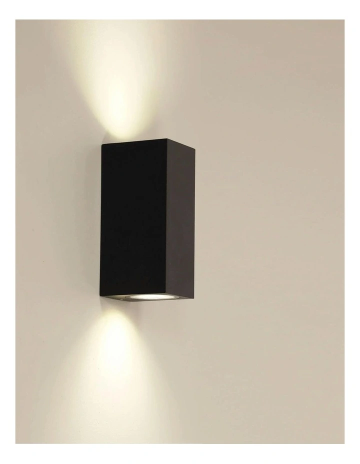 Atlas Twin Outdoor Wall Light Black image 2