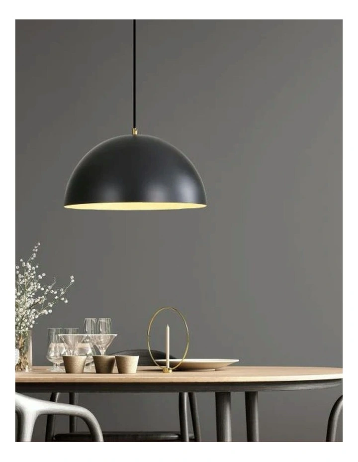 Lexi 35 Dome Pendant Light Black image 3